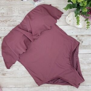 NWT Mauve Scallop One Piece Swimsuit Kona Sol